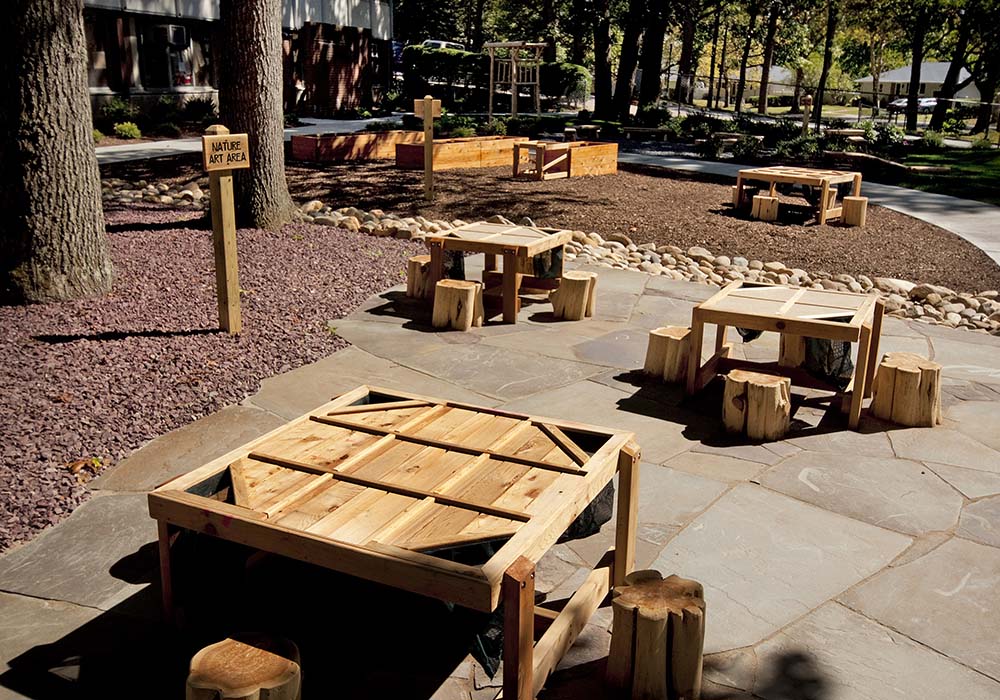 Nature. Art, and Garden areas
