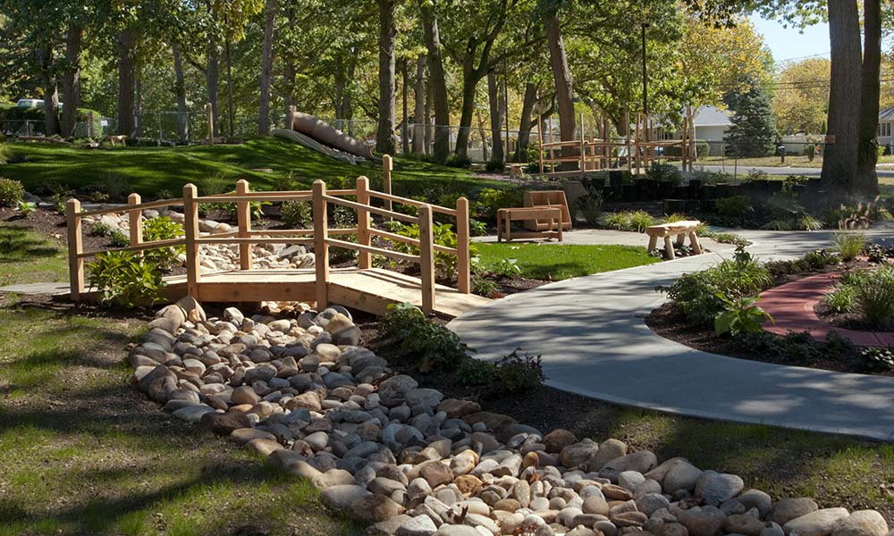 River Bed, Labyrinth and Building areas